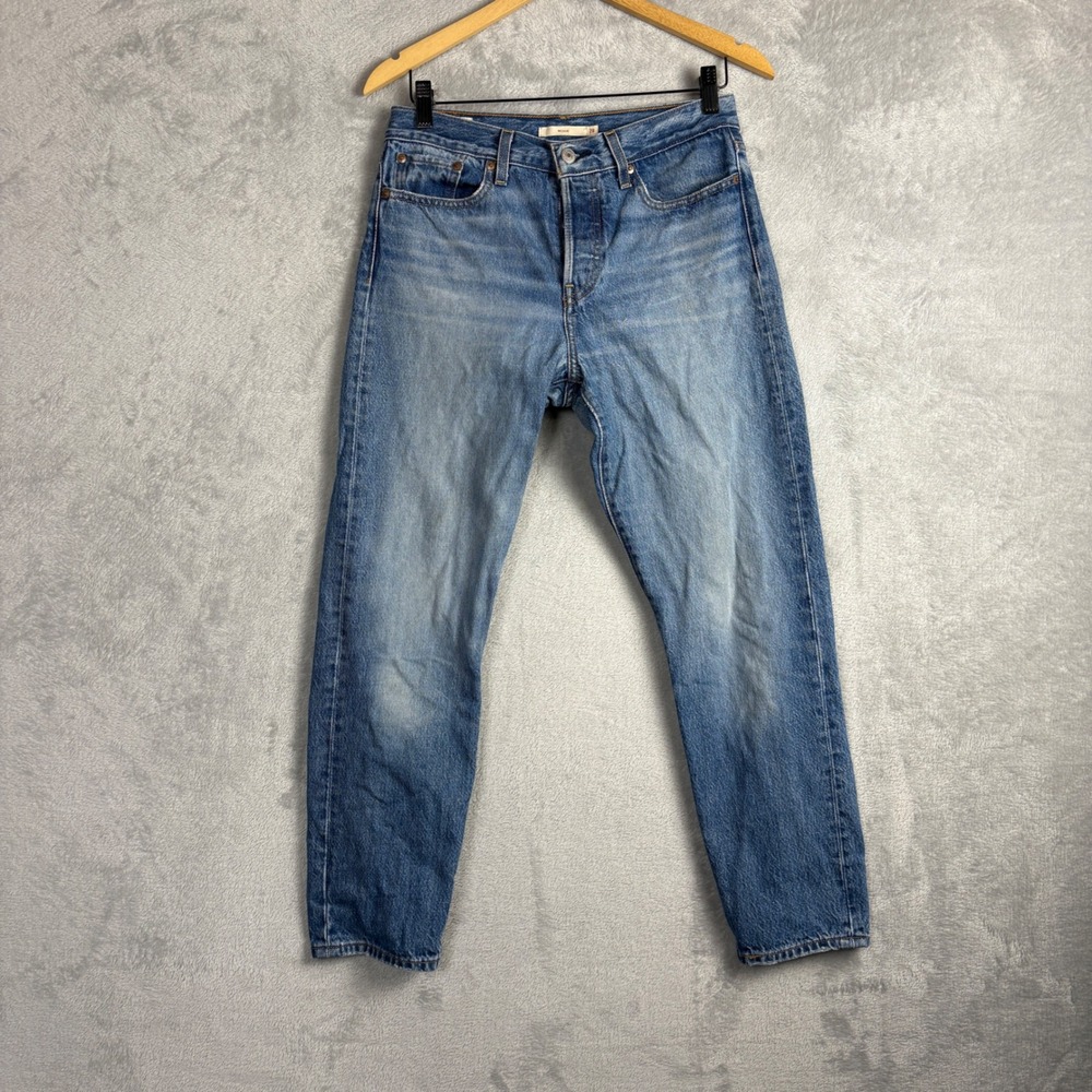 Levi's Jeans Wedgie Fit Size 28 Blue High Rise Tapered Leg Denim Classic